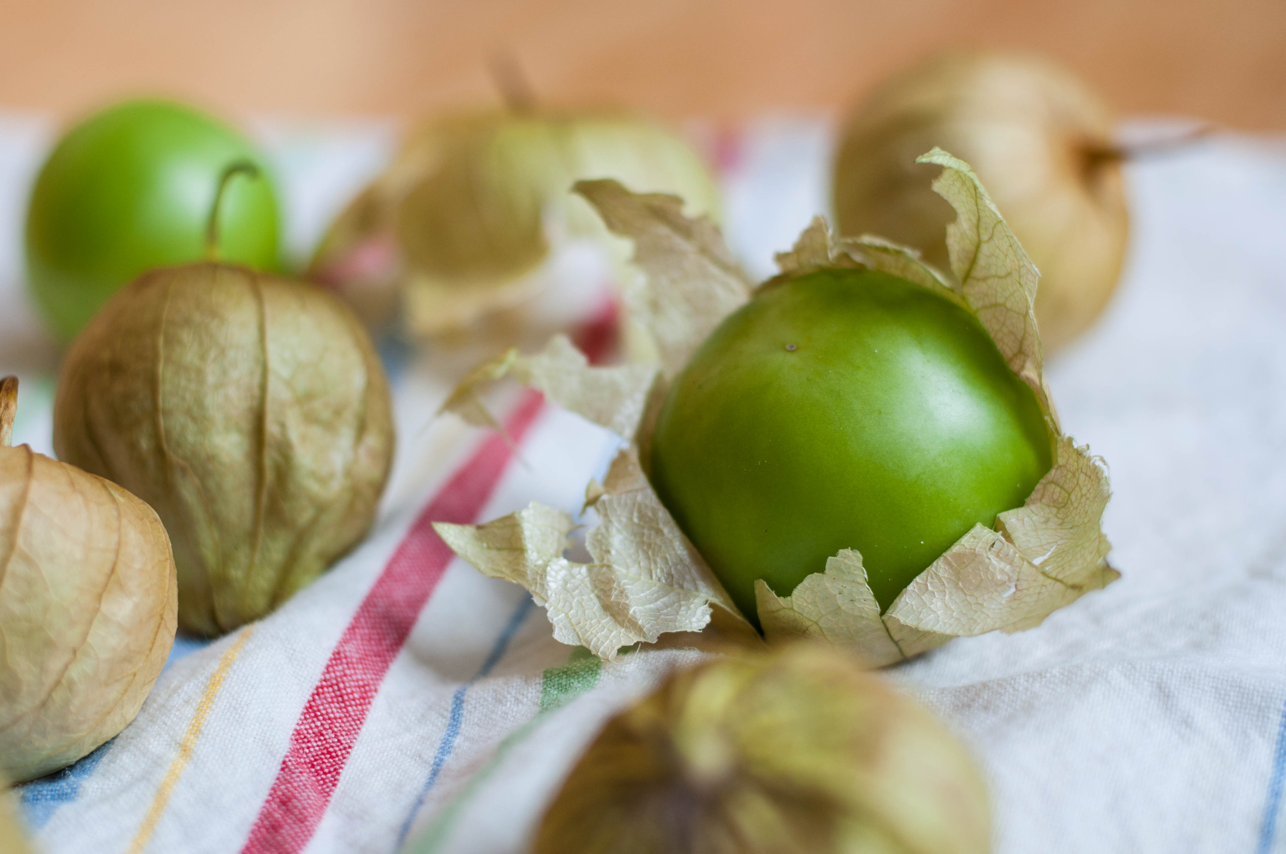 Tomatillo Salsa with Homemade Pita Chips - By The Scratch Artist