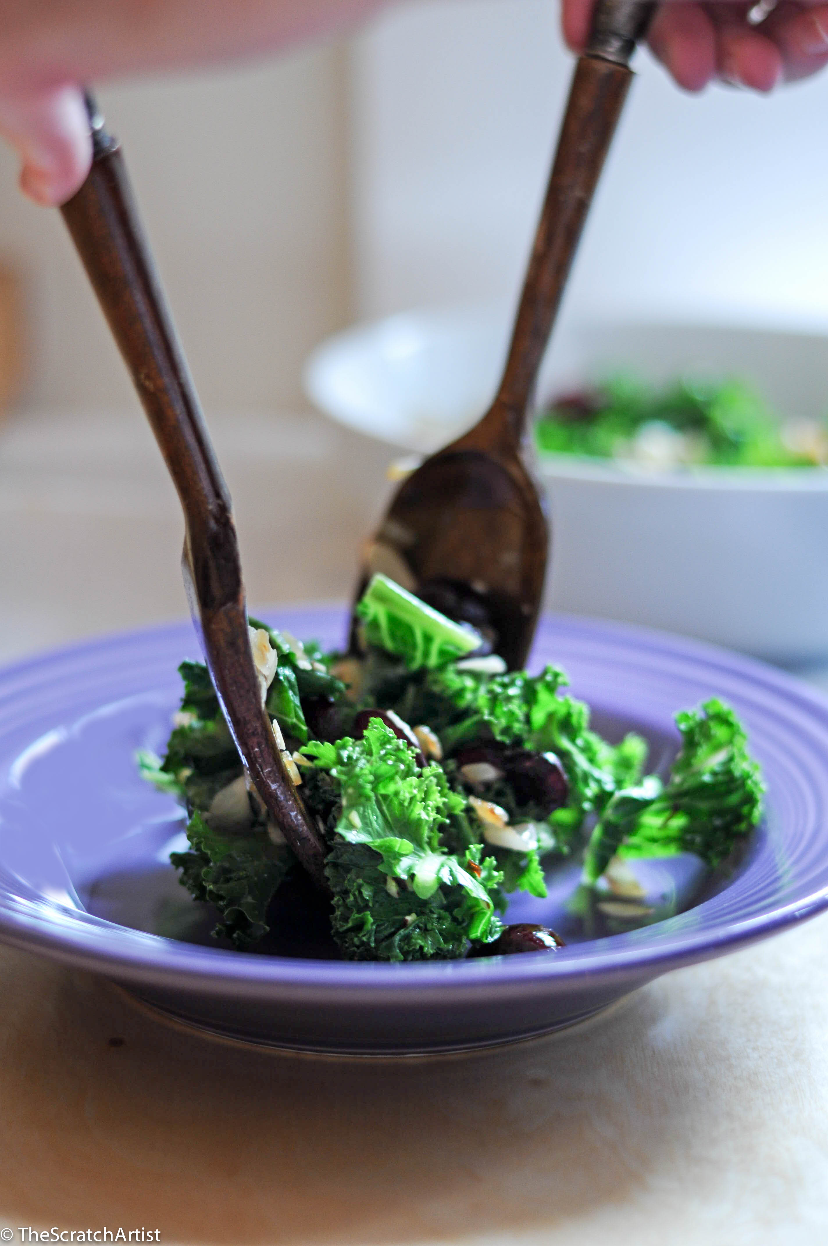 Roasted Cherry & Kale Salad The Scratch Artist