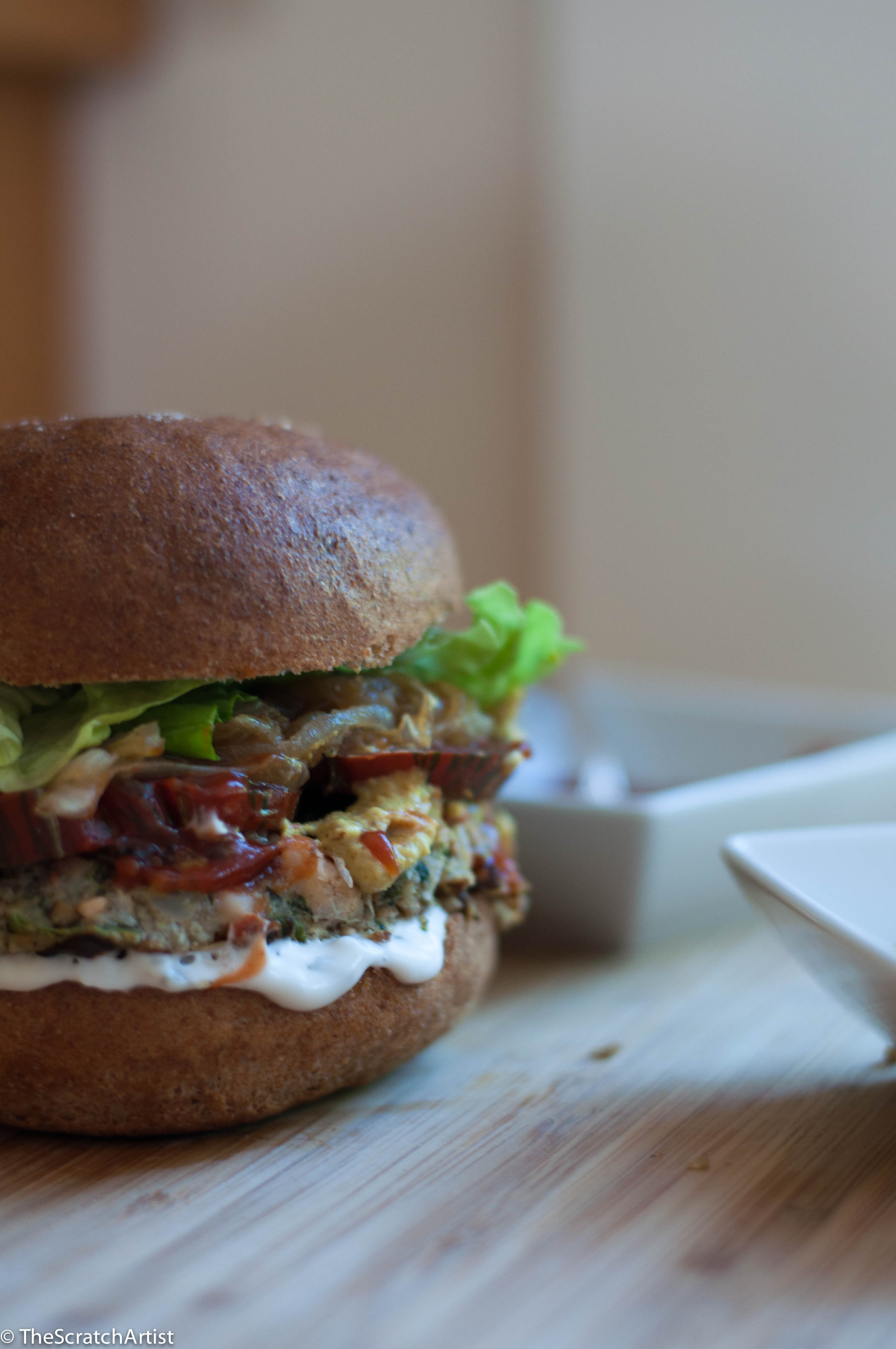 Zucchini Veggie Burger - The Scratch Artist