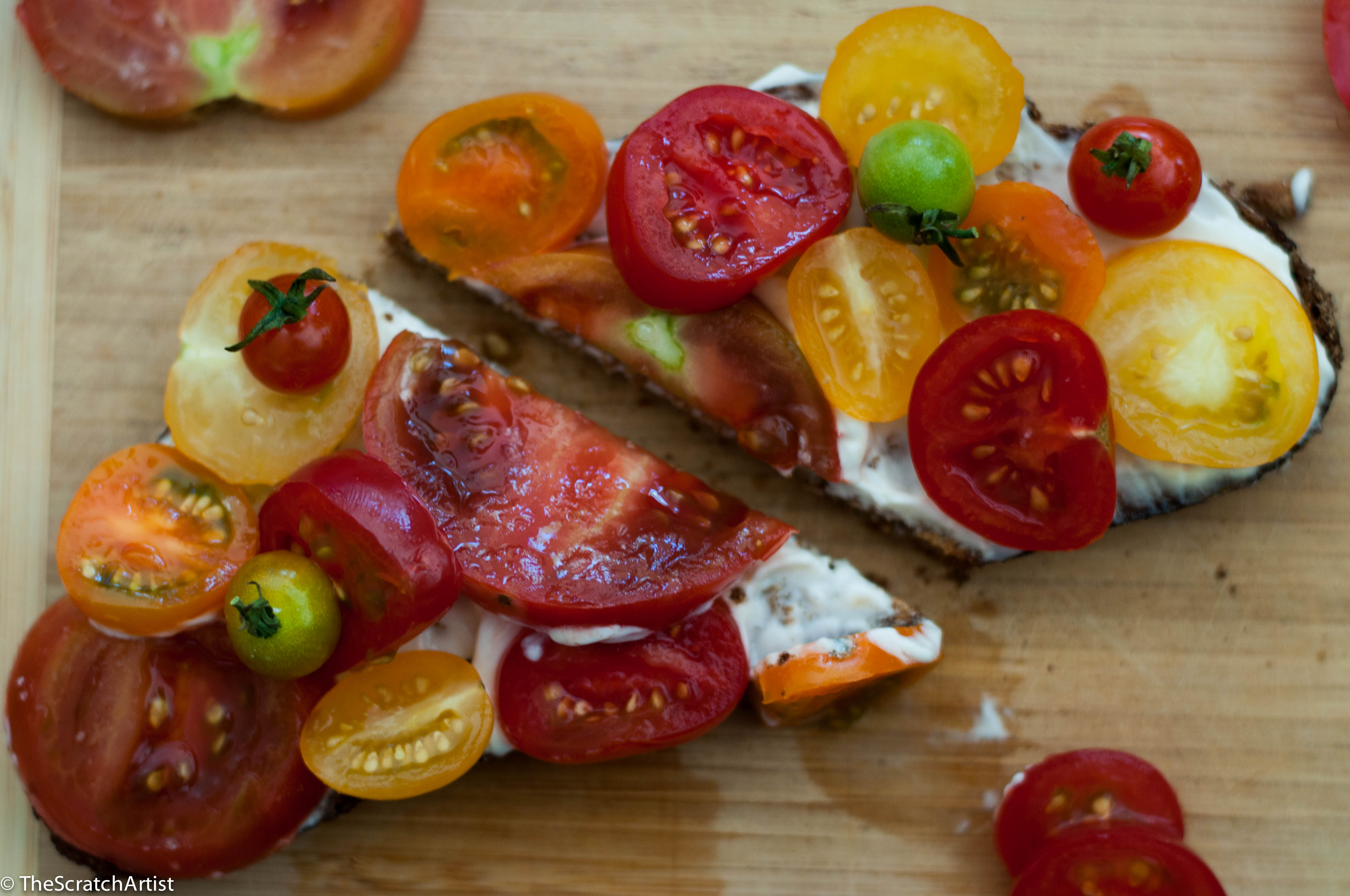 Fresh Tomato on Toast - The Scratch Artist
