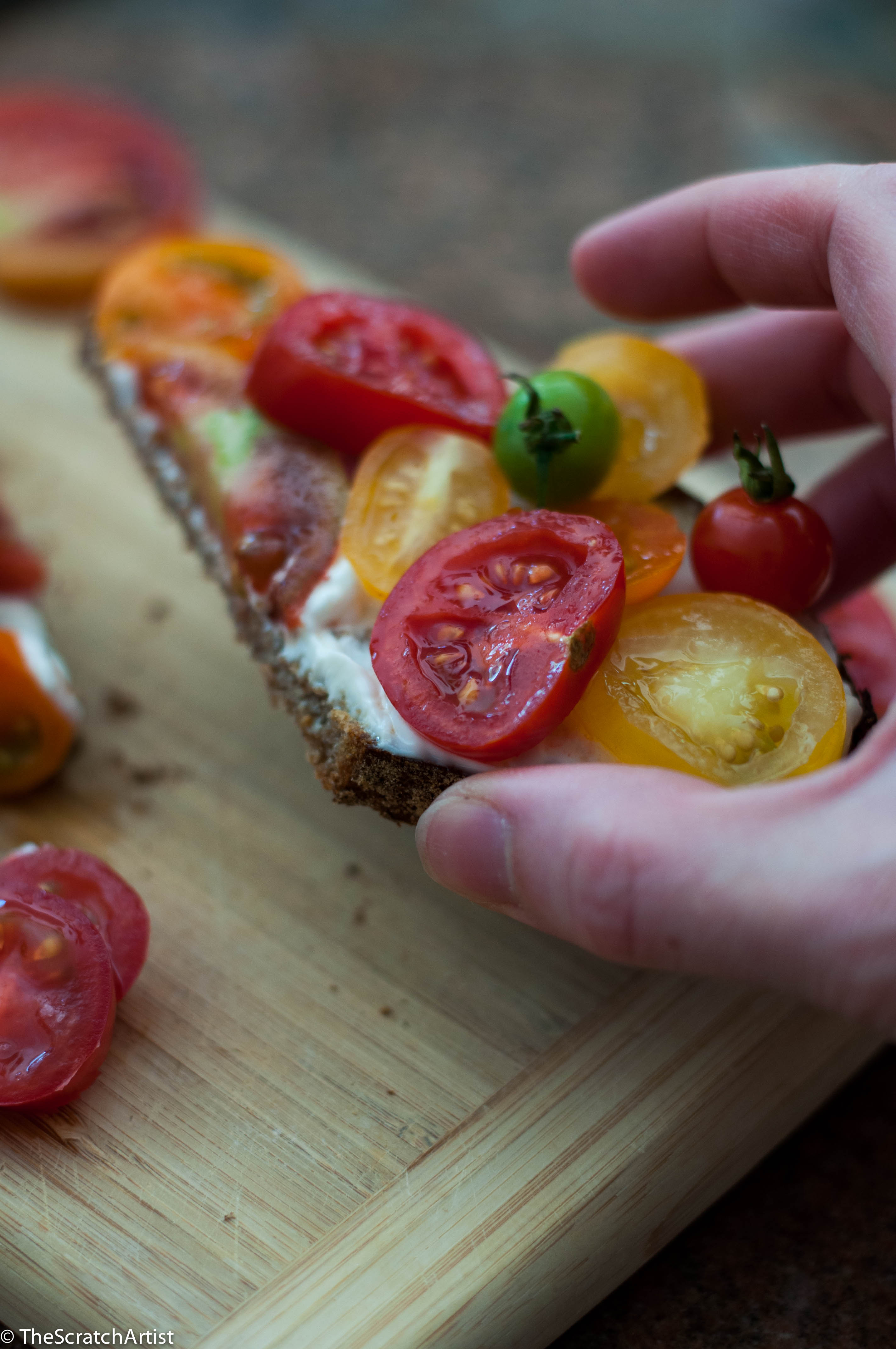Fresh Tomato on Toast - The Scratch Artist