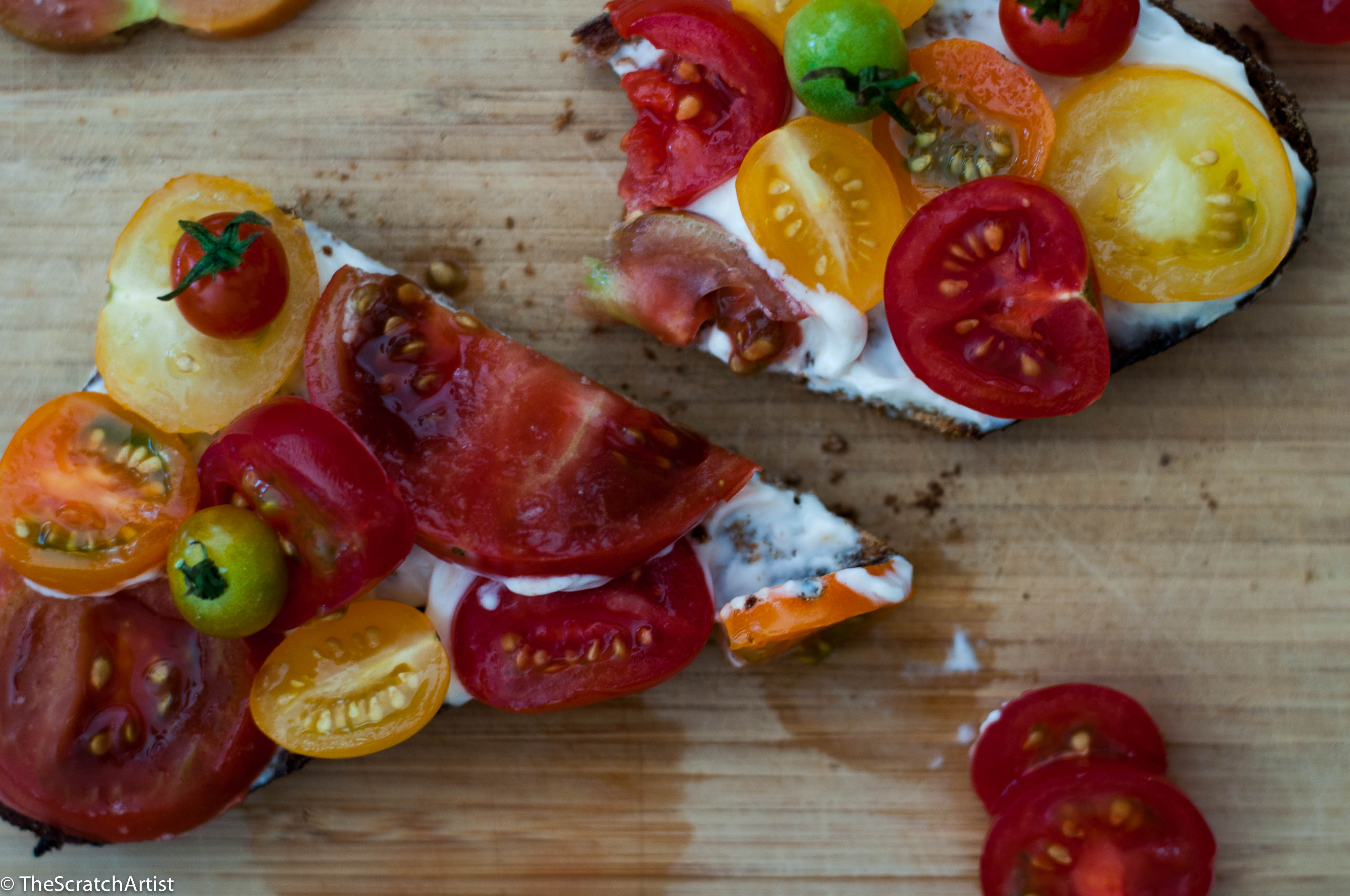 Fresh Tomato on Toast - The Scratch Artist