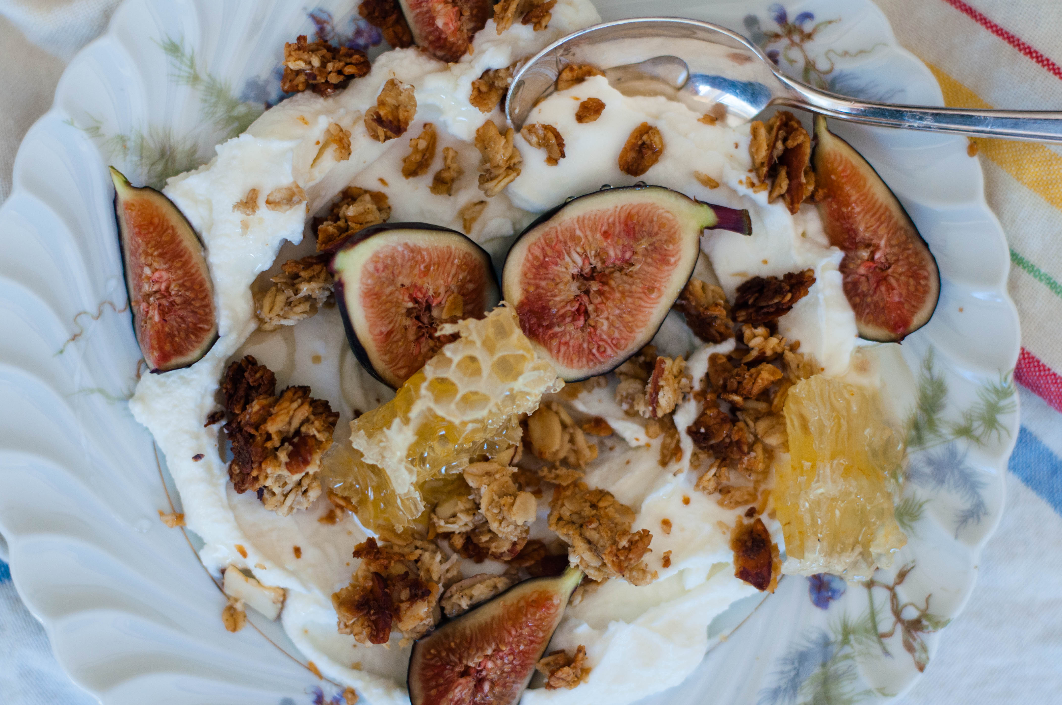 Tahini & Honey Granola with Fresh Fig Greek Yogurt - The Scratch Artist