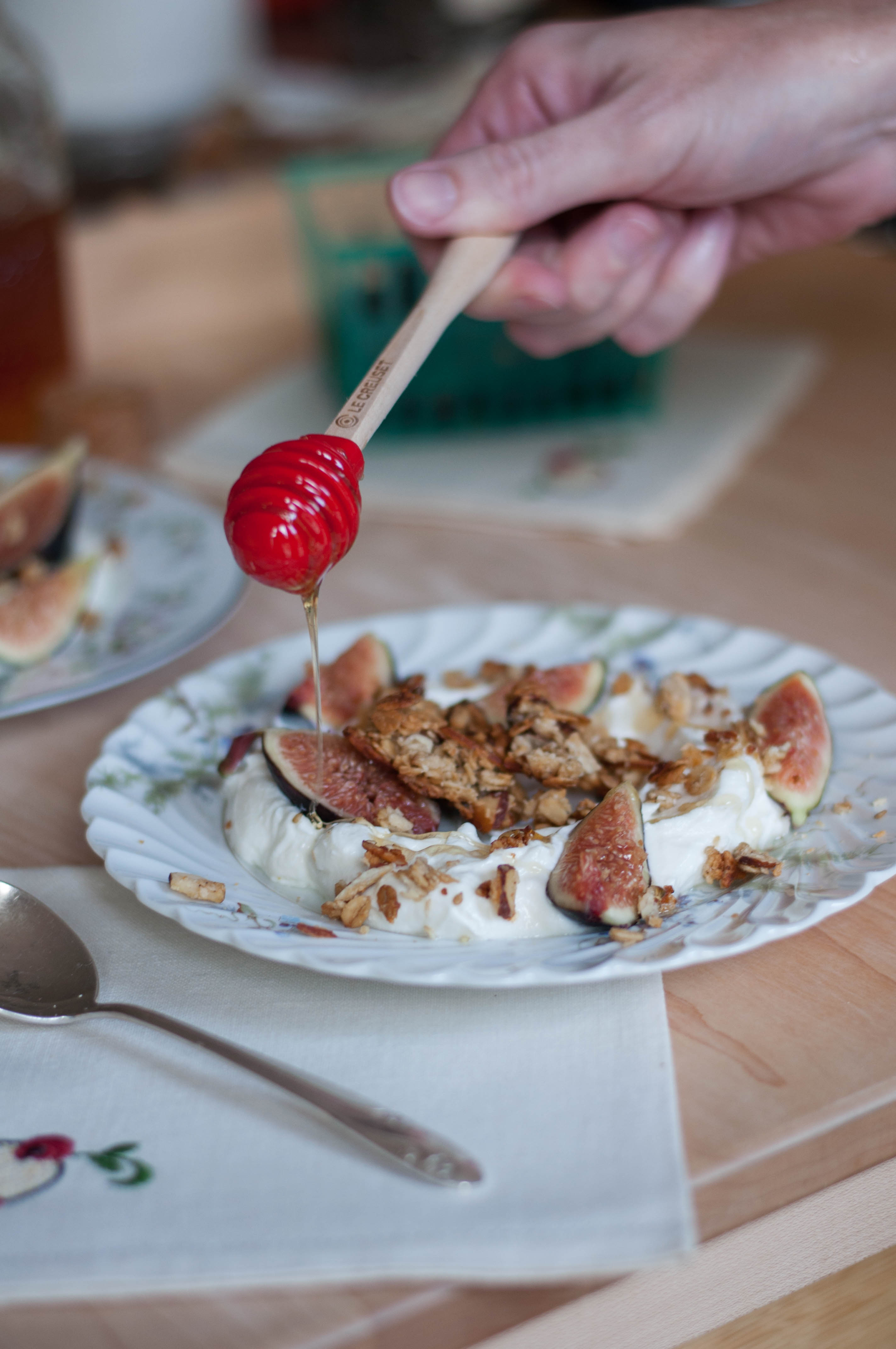 Tahini & Honey Granola with Fresh Fig Greek Yogurt - The Scratch Artist