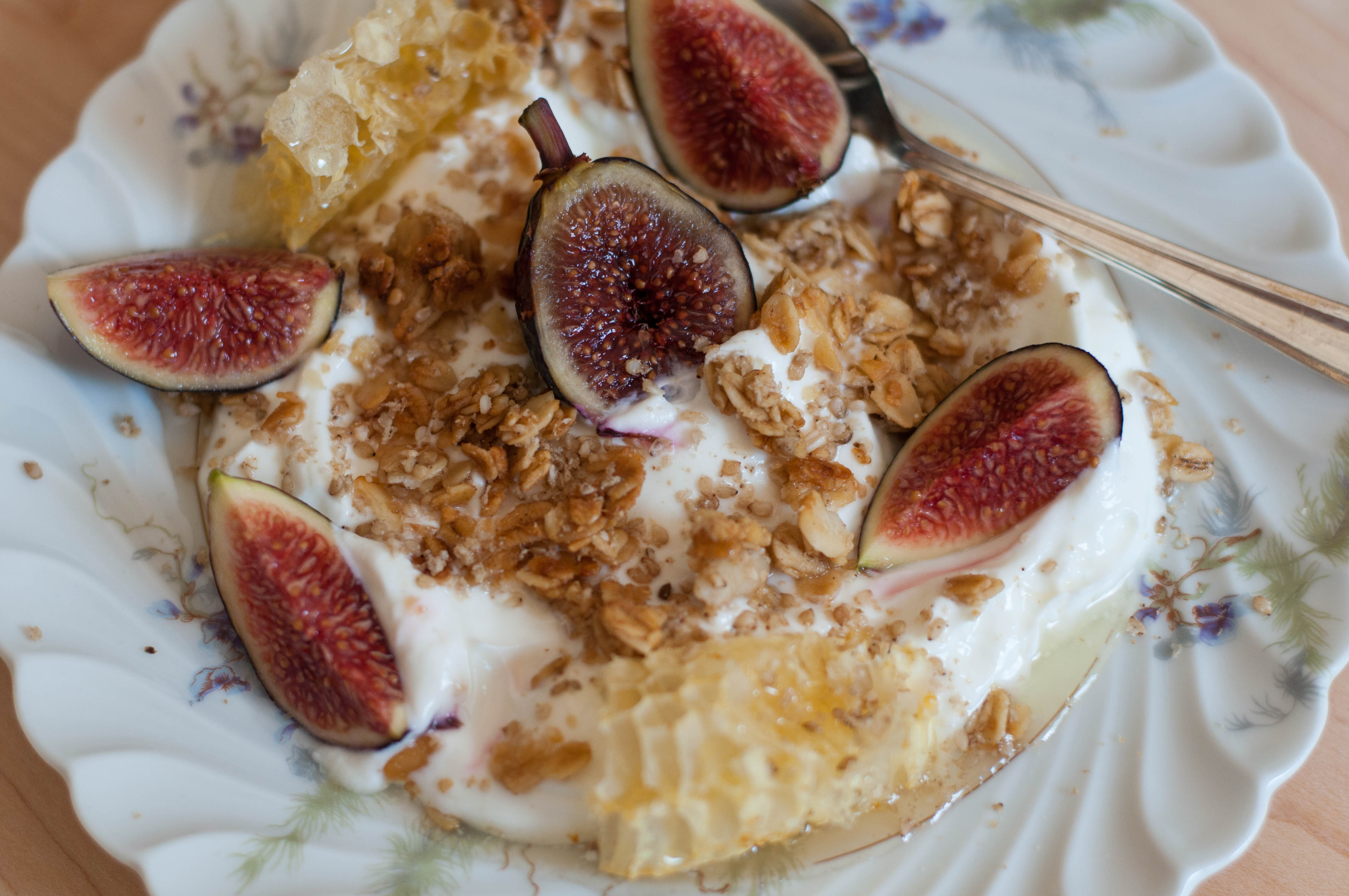 Tahini & Honey Granola with Fresh Fig Greek Yogurt - The Scratch Artist