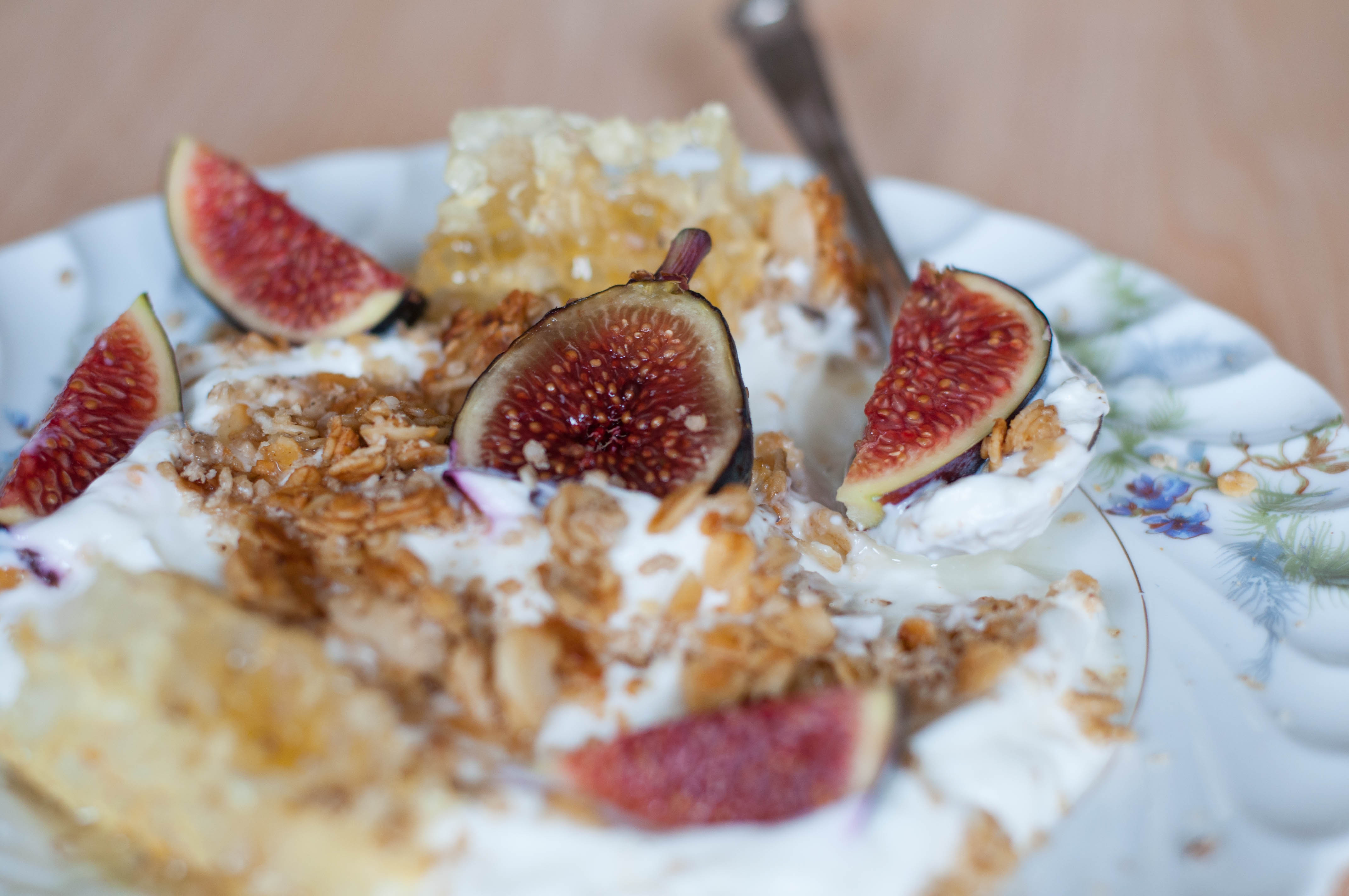 Tahini & Honey Granola with Fresh Fig Greek Yogurt - The Scratch Artist