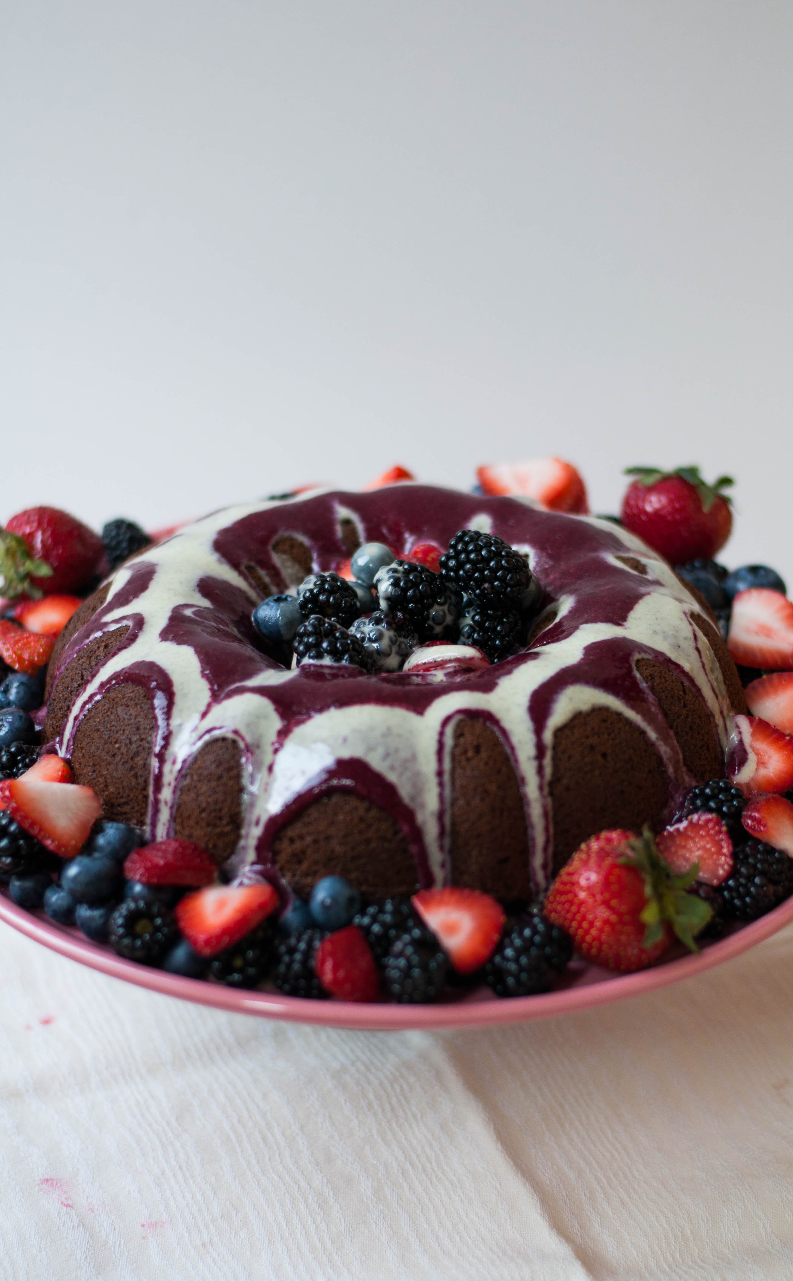 Black and Blue Bundt Cake Whole Grain - The Scratch Artist