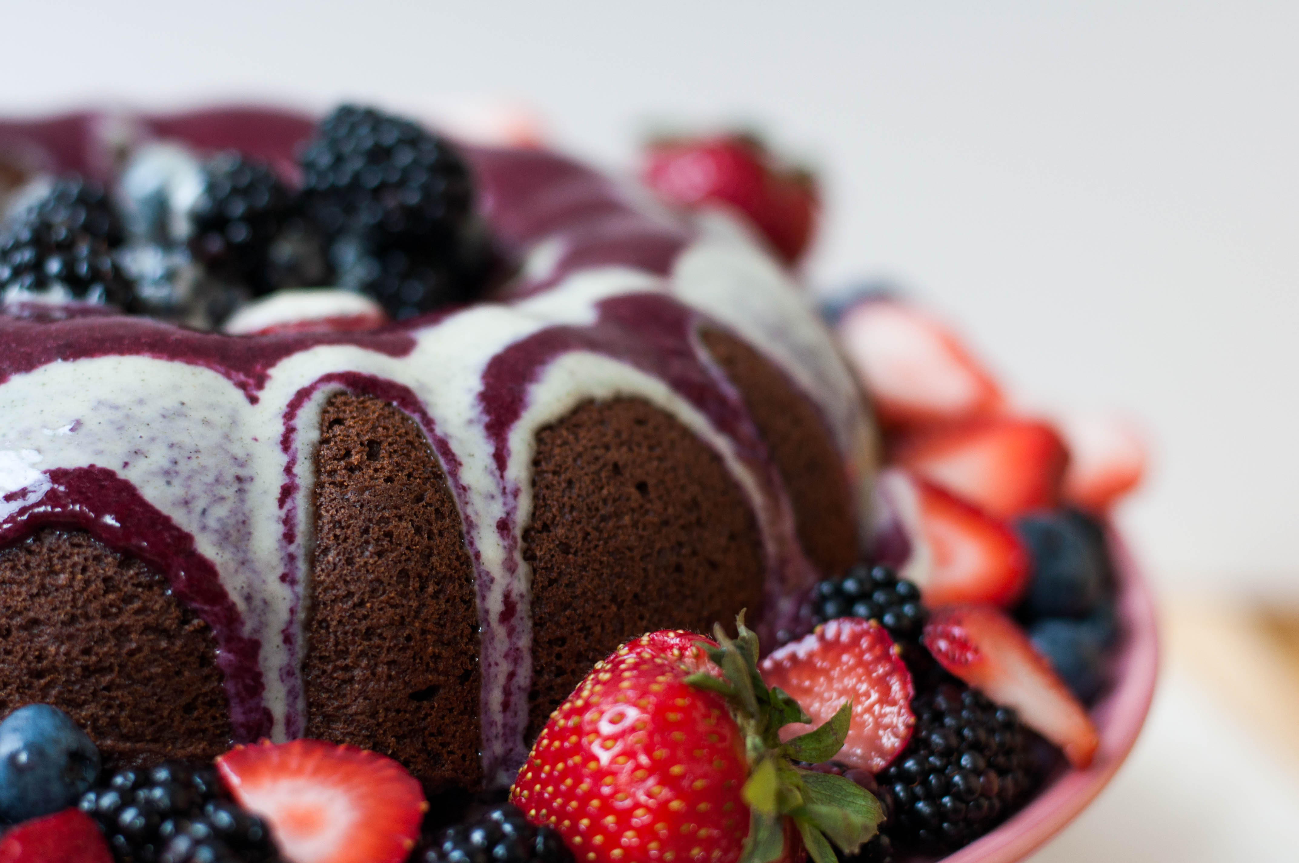 Black and Blue Bundt Cake Whole Grain - The Scratch Artist