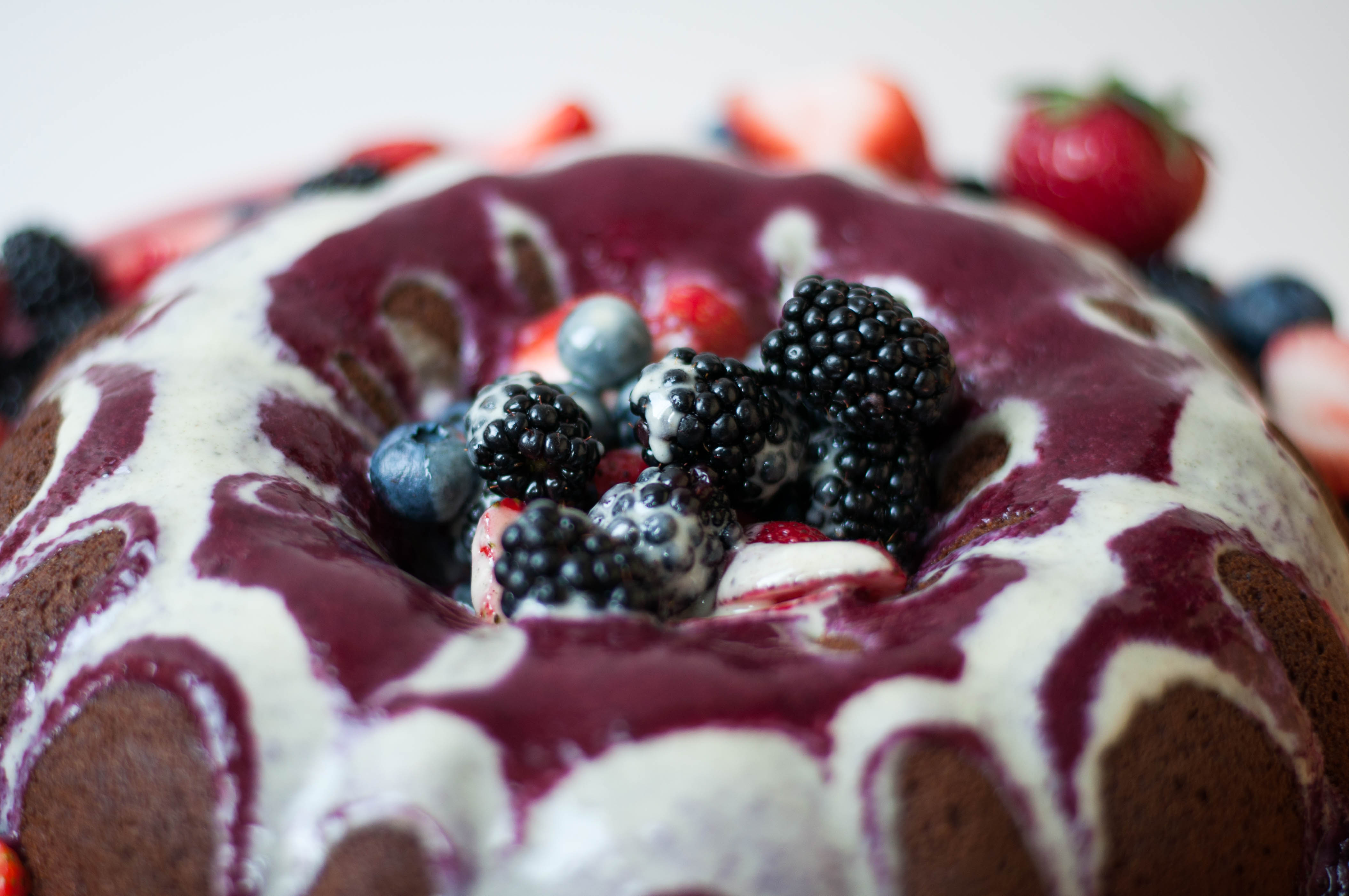 Black and Blue Bundt Cake Whole Grain - The Scratch Artist