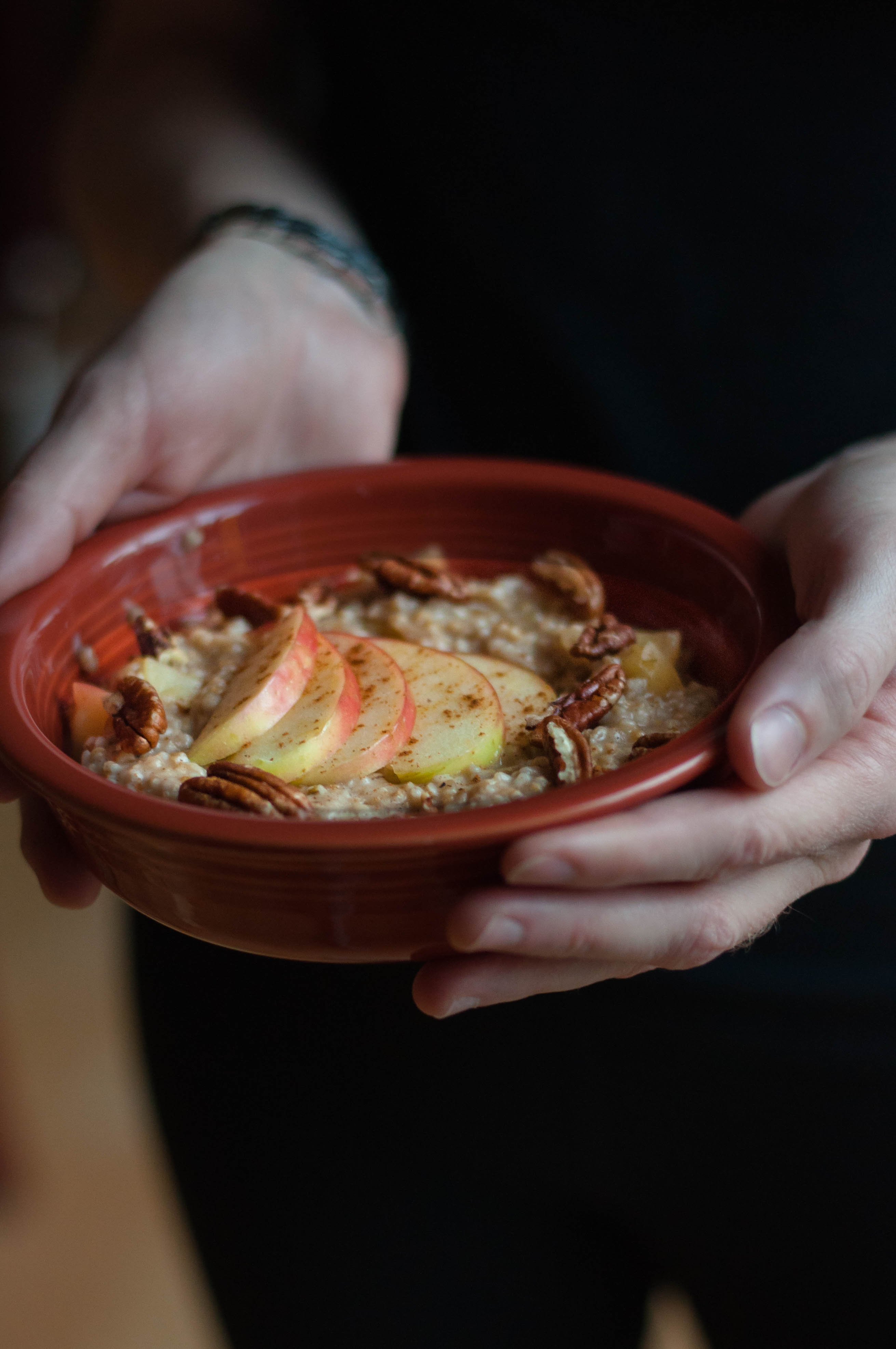 A Fall Spiced Apple & Miso Oatmeal - The Scratch Artist