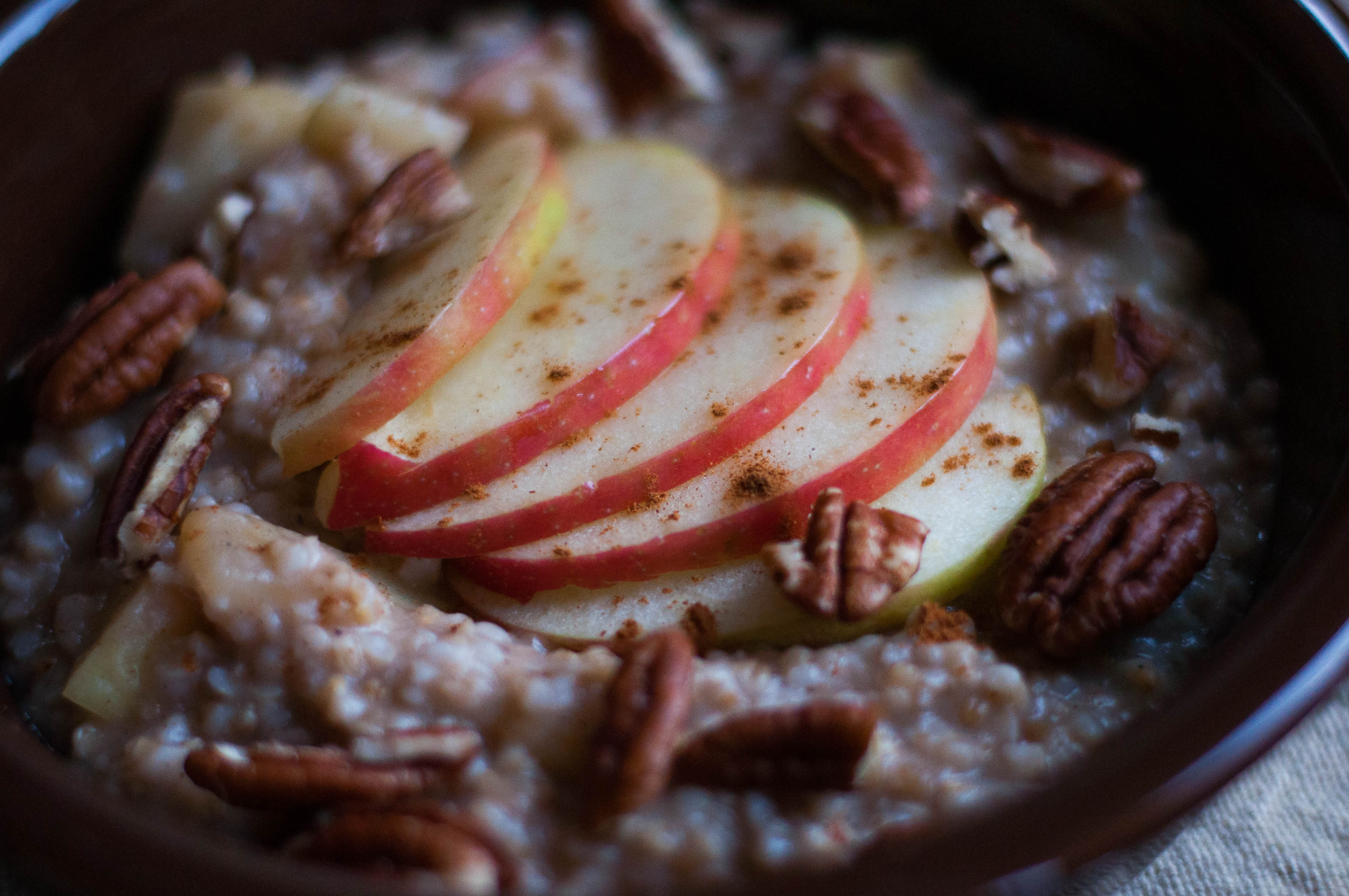 A Fall Spiced Apple & Miso Oatmeal - The Scratch Artist