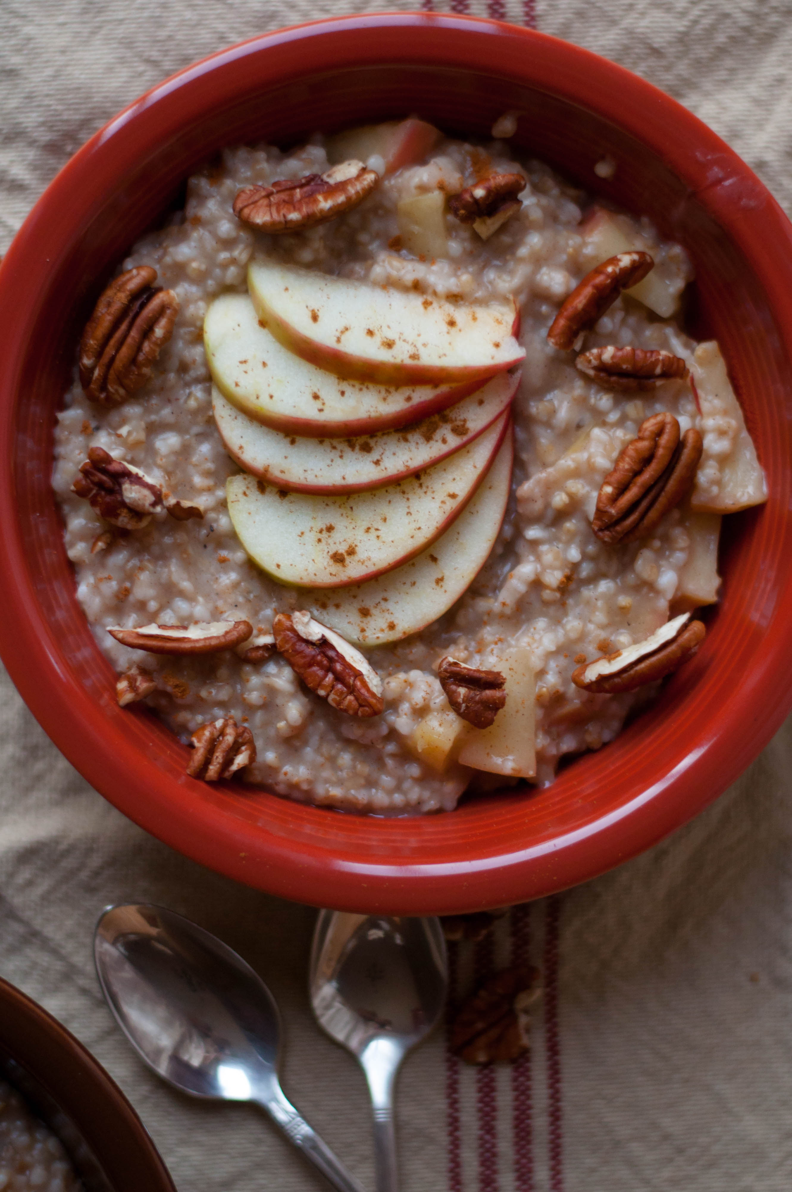 A Fall Spiced Apple & Miso Oatmeal - The Scratch Artist