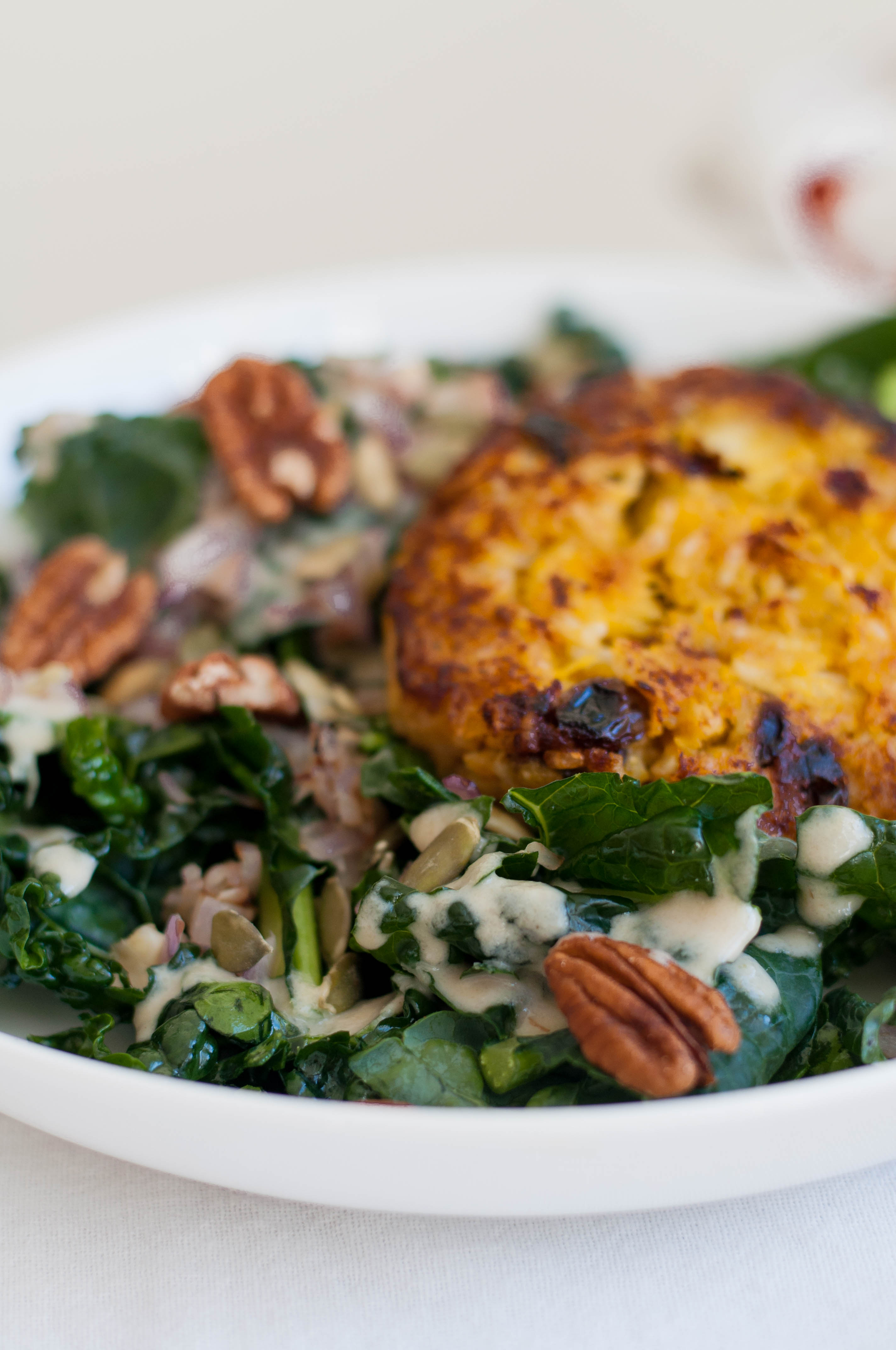 Curried Pumpkin Patch Patties & Kale Salad - The Scratch Artist-19