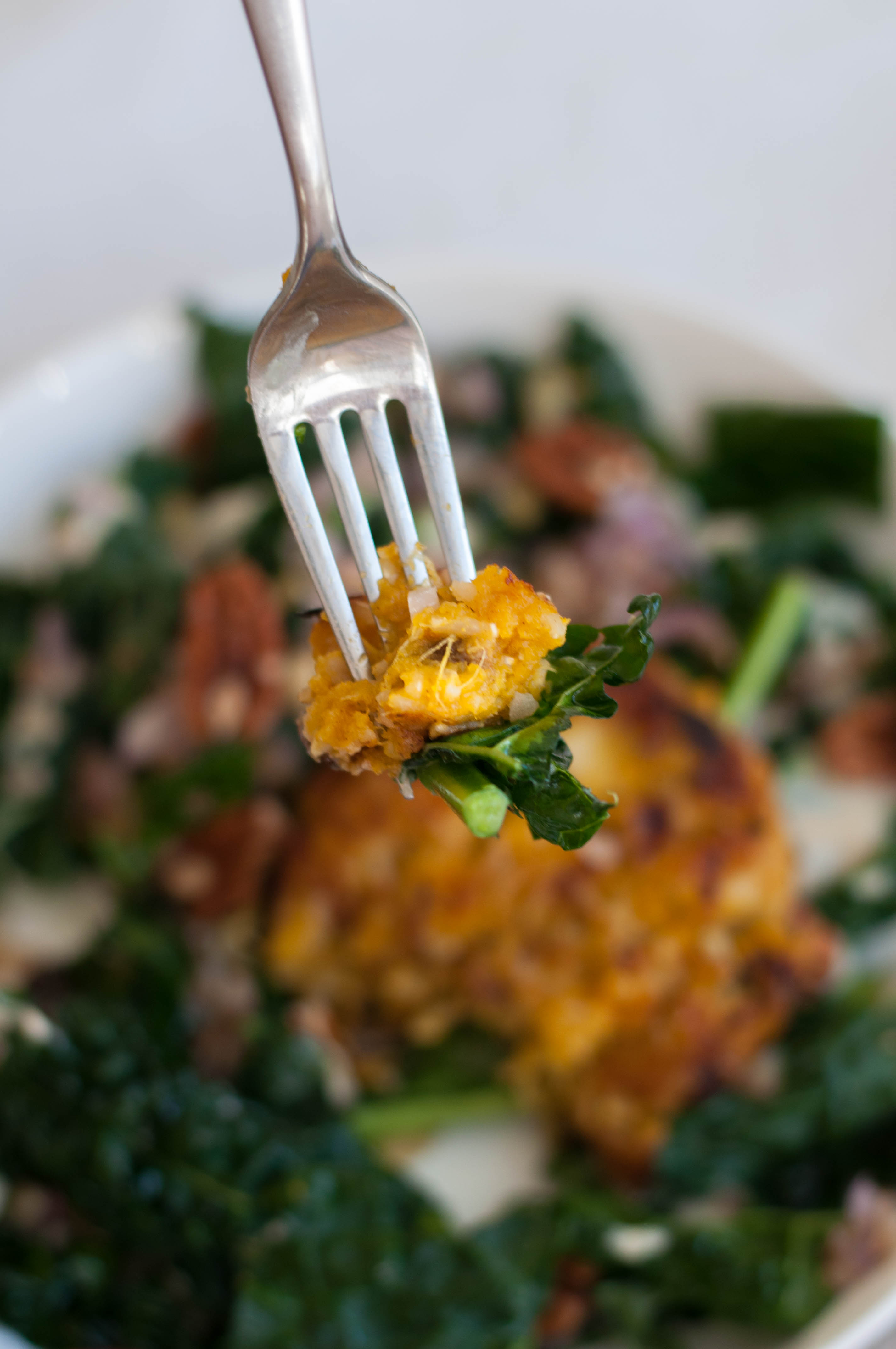 Curried Pumpkin Patch Patties & Kale Salad - The Scratch Artist-25