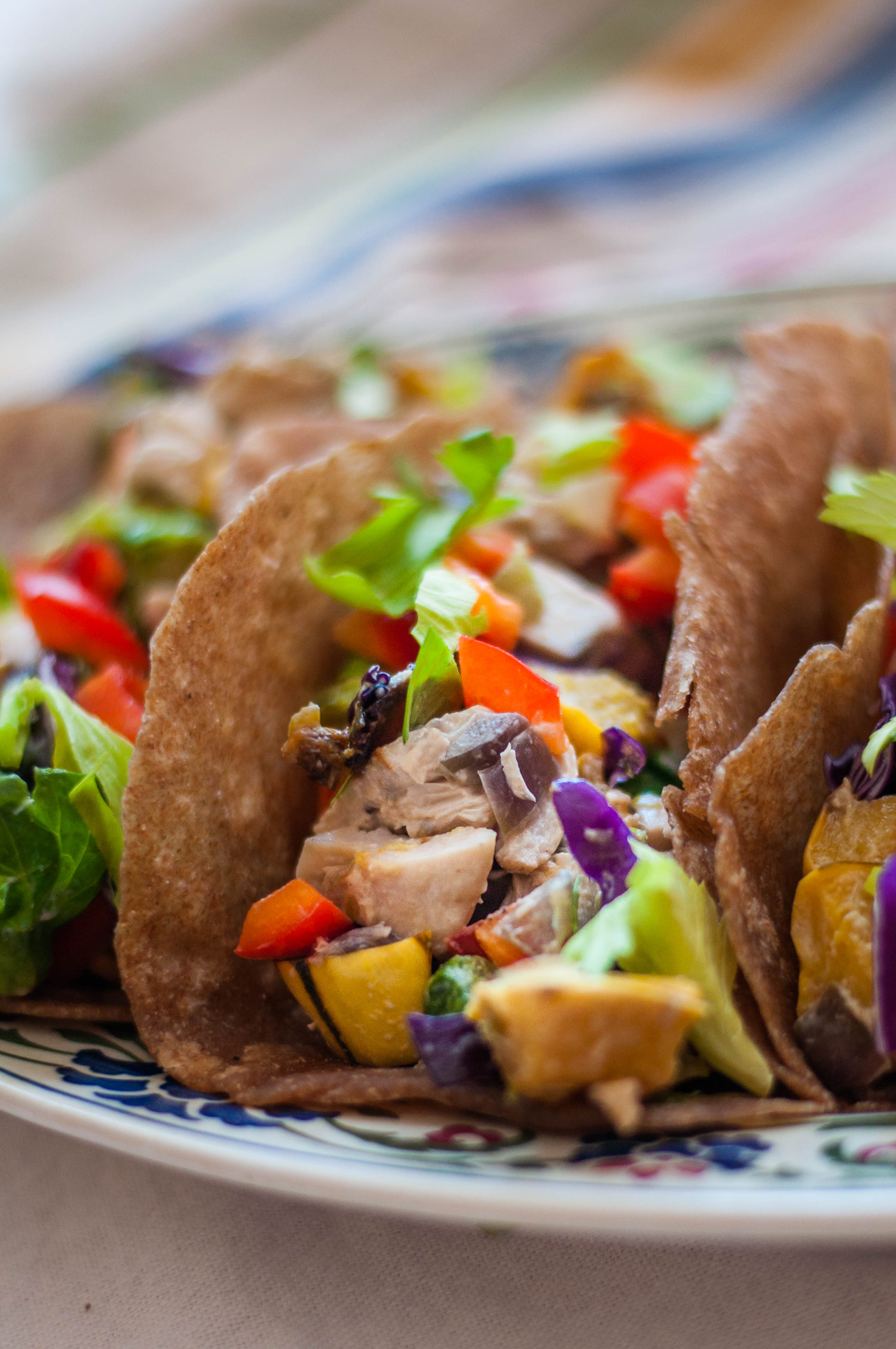 Rainbow Chicken Salad Soft Tacos - The Scratch Artist-35