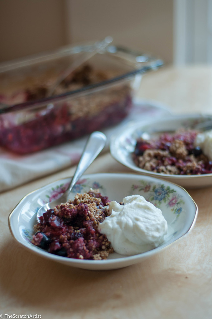Summer Mixed Berry Crumble (Gluten Free)