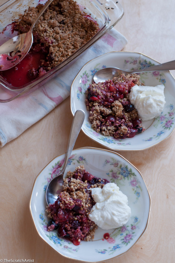 Summer Mixed Berry Crumble (Gluten Free)