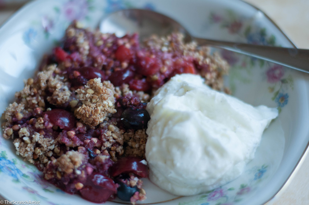Summer Mixed Berry Crumble (Gluten Free)