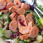 Persimmon & Pomegranate Winter Salad (Maple Lemon Tahini Dressing) - The Scratch Artist